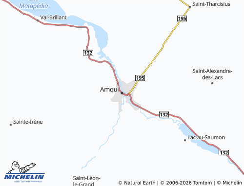 Mapa MICHELIN Amqui - ViaMichelin