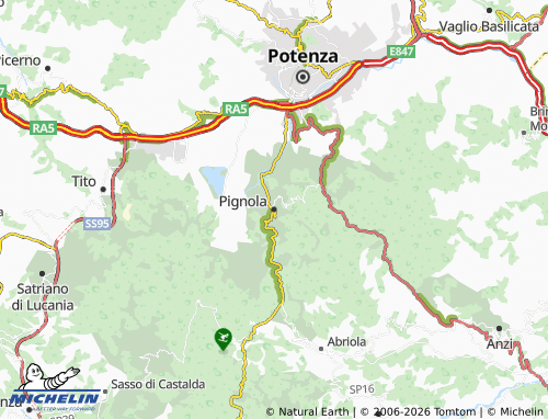 Carte MICHELIN Pignola - ViaMichelin