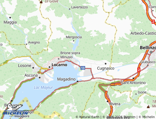 Mappa MICHELIN Gordola - ViaMichelin