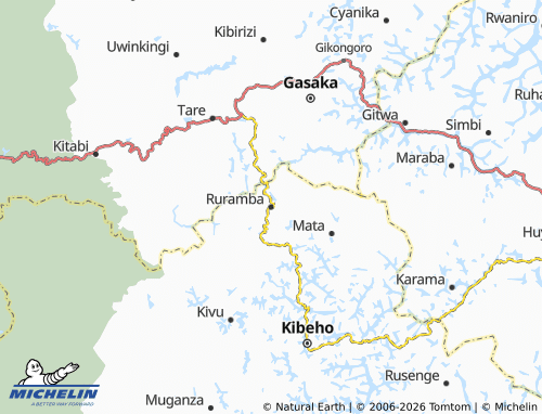 MICHELIN-Landkarte Ruramba - ViaMichelin