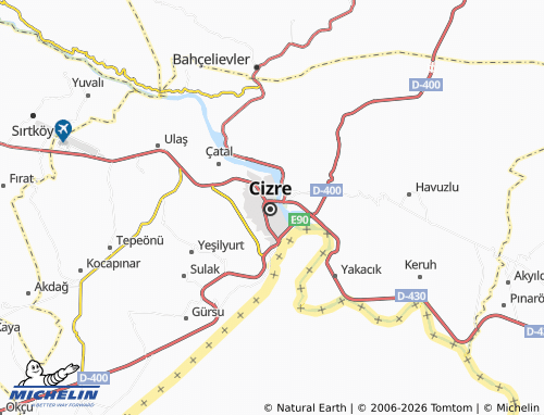 MICHELIN Dicle map - ViaMichelin