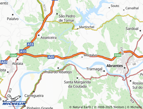 Mapa MICHELIN Quinta de Santa Bárbara - ViaMichelin