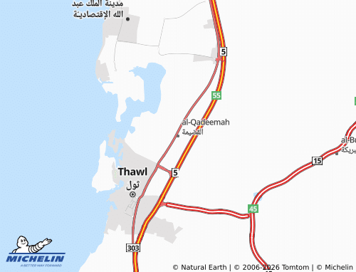 Carte MICHELIN al-Qadeemah - ViaMichelin