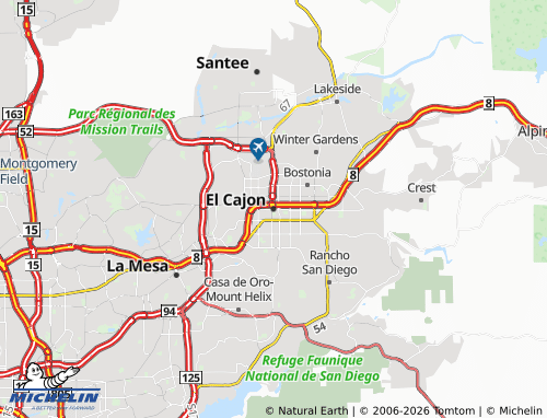 Mappa MICHELIN El Cajon - ViaMichelin