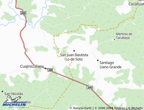 MICHELIN Abajo map - ViaMichelin