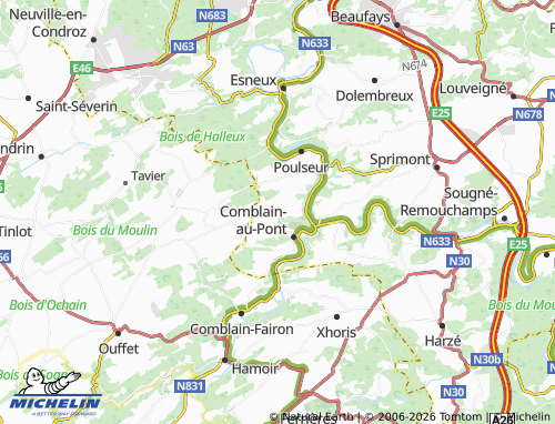 MICHELIN Mont map - ViaMichelin
