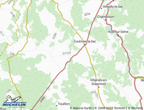 MICHELIN Puits map - ViaMichelin