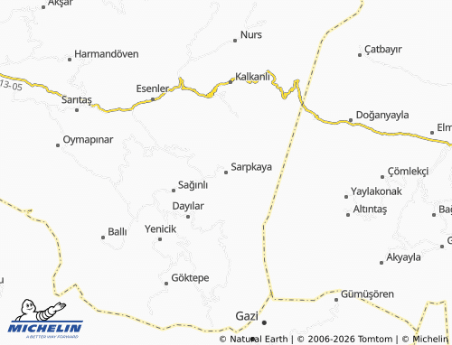 Mappa MICHELIN Sarpkaya - ViaMichelin