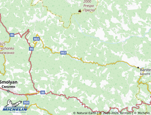 MICHELIN Slaveyno map - ViaMichelin