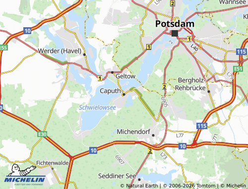 MICHELIN Caputh map - ViaMichelin