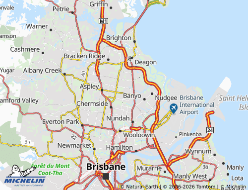 Mapa MICHELIN Geebung - ViaMichelin