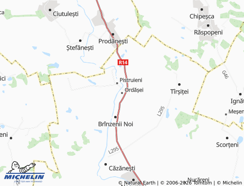 Mappa MICHELIN Ordășei - ViaMichelin