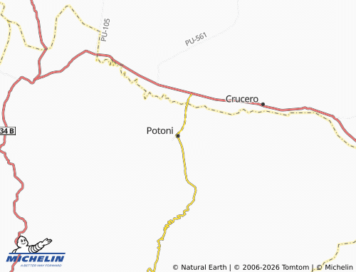 Mappa MICHELIN Potoni - ViaMichelin