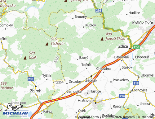 Mappa MICHELIN Bzová - ViaMichelin