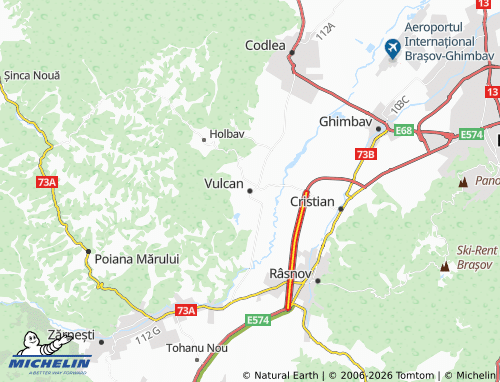 MICHELIN Vulcan map - ViaMichelin