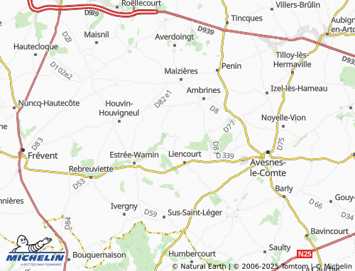 MICHELIN Denier map - ViaMichelin
