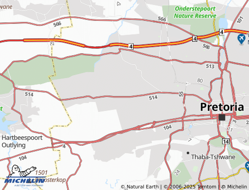 MICHELIN Swacina Park AH map - ViaMichelin