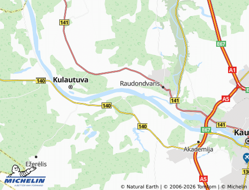 Mappa MICHELIN Kačerginės seniūnija - ViaMichelin