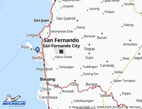 MICHELIN Apaleng map - ViaMichelin