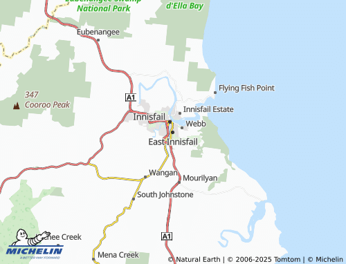 MICHELIN East Innisfail map - ViaMichelin