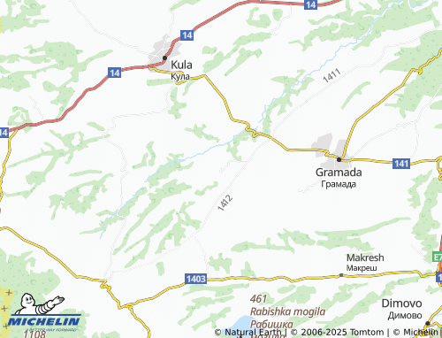 MICHELIN Brankovtsi map - ViaMichelin