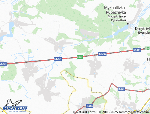 MICHELIN Berezivka map - ViaMichelin