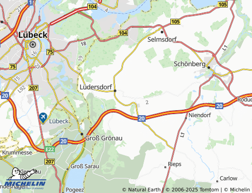 Mapa MICHELIN Wahrsow - ViaMichelin