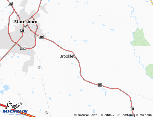 Mappa MICHELIN Brooklet - ViaMichelin