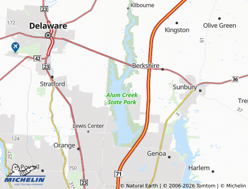 Mappa MICHELIN Cheshire - ViaMichelin
