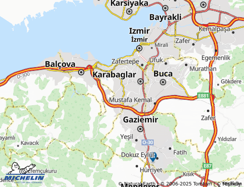 MICHELIN Gazi map - ViaMichelin