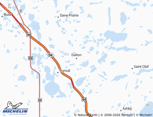 Mappa MICHELIN Dalton - ViaMichelin