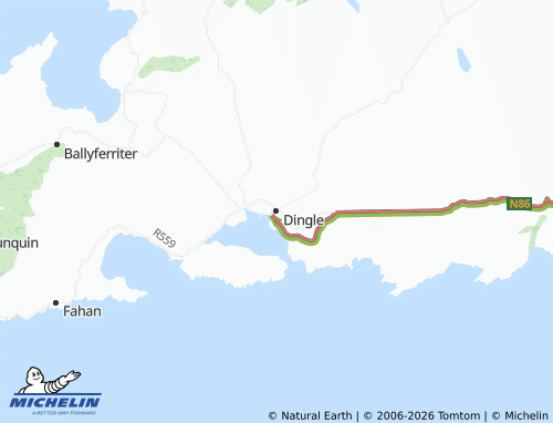 Kaart MICHELIN Dingle - ViaMichelin