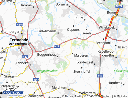 MICHELIN Opdorp map - ViaMichelin
