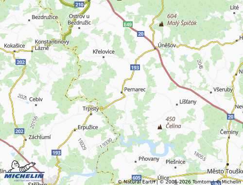 Mapa MICHELIN Pernarec - ViaMichelin