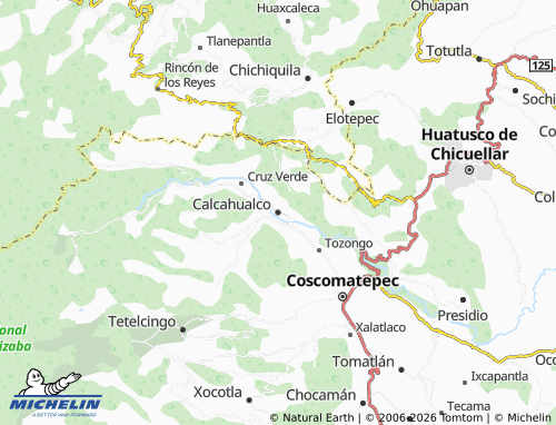 Mapa MICHELIN Calcahualco - ViaMichelin