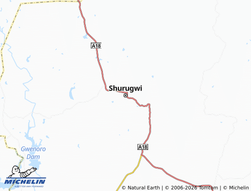 Mappa MICHELIN Shurugwi - ViaMichelin