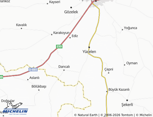 Mappa MICHELIN Dardağan - ViaMichelin
