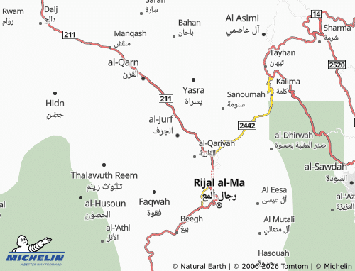MICHELIN-Landkarte al-Jurf - ViaMichelin