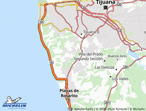 MICHELIN Isla Coronado map - ViaMichelin