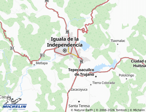 MICHELIN Burócrata map - ViaMichelin
