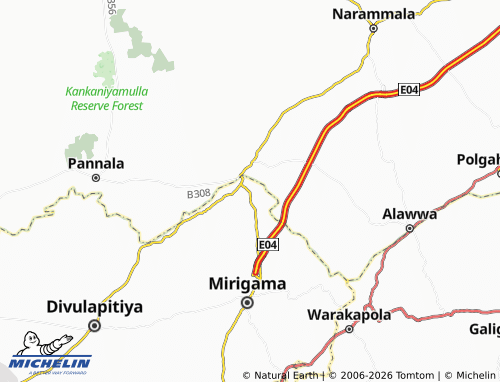 Mappa MICHELIN Giriullagama - ViaMichelin