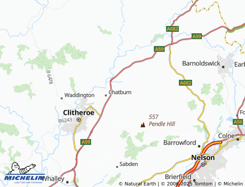 MICHELIN Downham map - ViaMichelin
