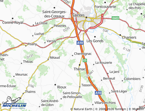 Mapa MICHELIN Chermignac - ViaMichelin