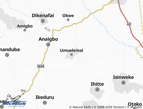 Mapa MICHELIN Umuelemai - ViaMichelin