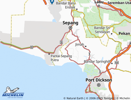 MICHELIN Kampung India map - ViaMichelin