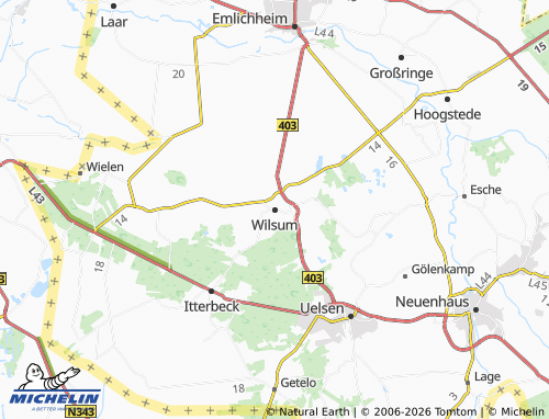 MICHELIN Wilsum map - ViaMichelin
