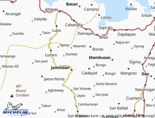 MICHELIN Agcagay map - ViaMichelin