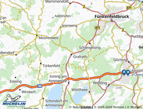 Mapa MICHELIN Grafrath - ViaMichelin