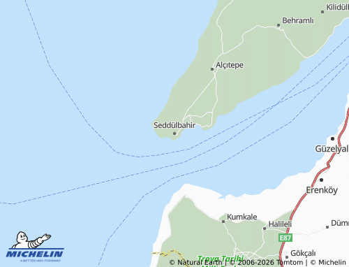 Mappa MICHELIN Seddülbahir - ViaMichelin