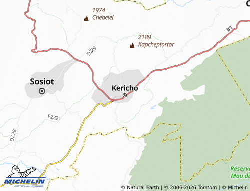 MICHELIN Kericho map - ViaMichelin